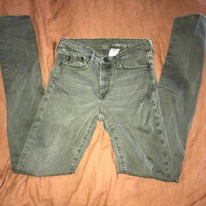 Army Green skinny Stretch Pants